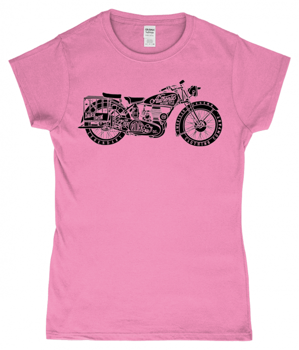 Enjoy The Ride - Black - Ladies Fitted Ringspun T-shirt