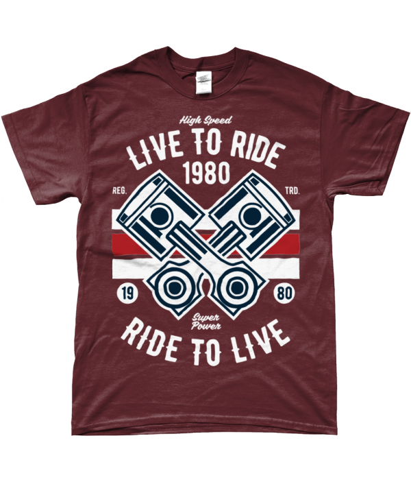 Live To Ride 1980 - Gildan Softstyle® Ringspun T-shirt