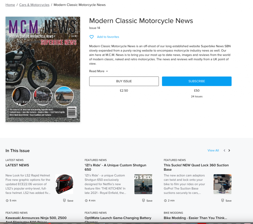 Just Dropped Issue 14 - Modern Classic Motorcycle News
