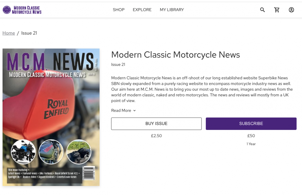 Just Dropped Issue 21 - Modern Classic Motorcycle News
