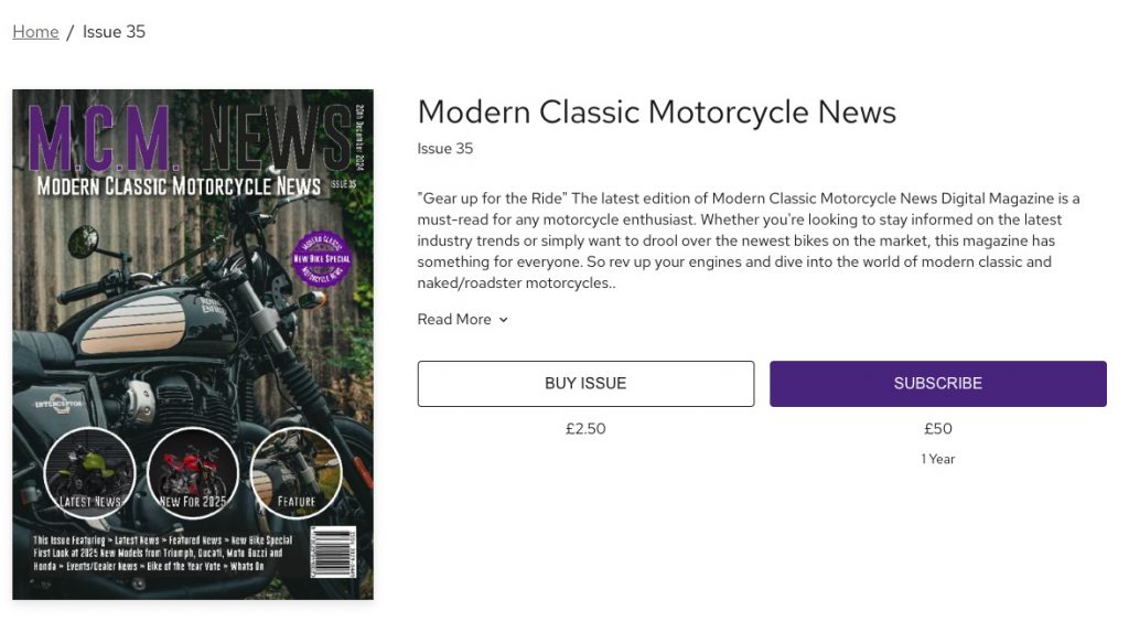 Just Dropped Issue 36 – Modern Classic Motorcycle News