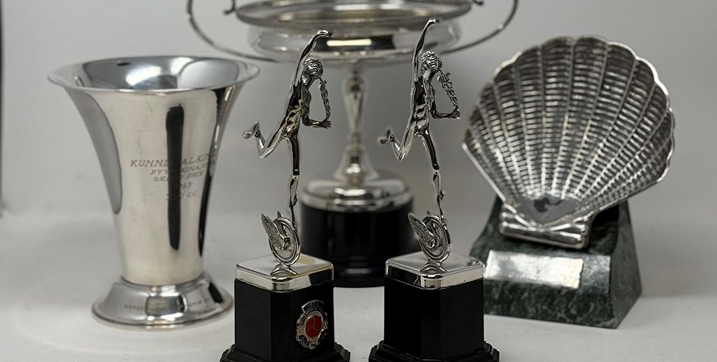 Collection Of Trophies Awarded To Mike Hailwood For Sale