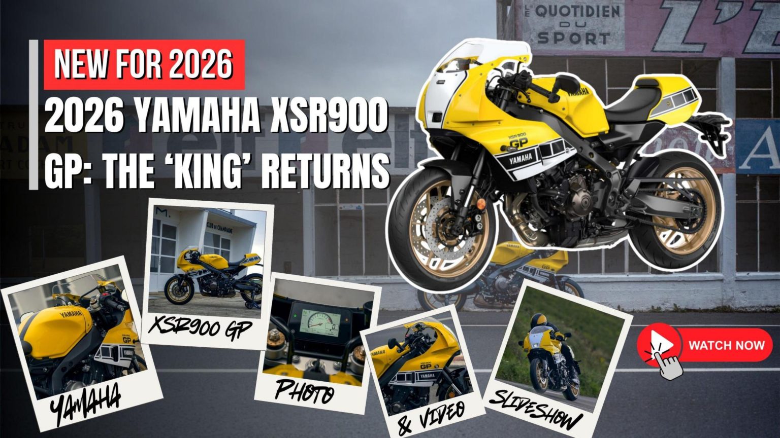 2026 Yamaha Xsr900 Gp: The ‘King’ Returns - Watch Now