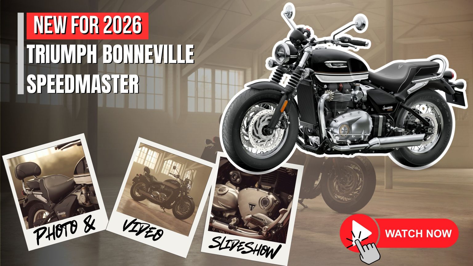 Triumph Launches New Bonneville Speedmaster - Watch Now