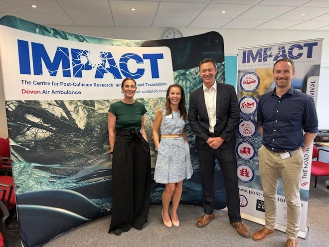 Devon Air Ambulance’s Impact Centre Wins Prestigious International Road Safety Award