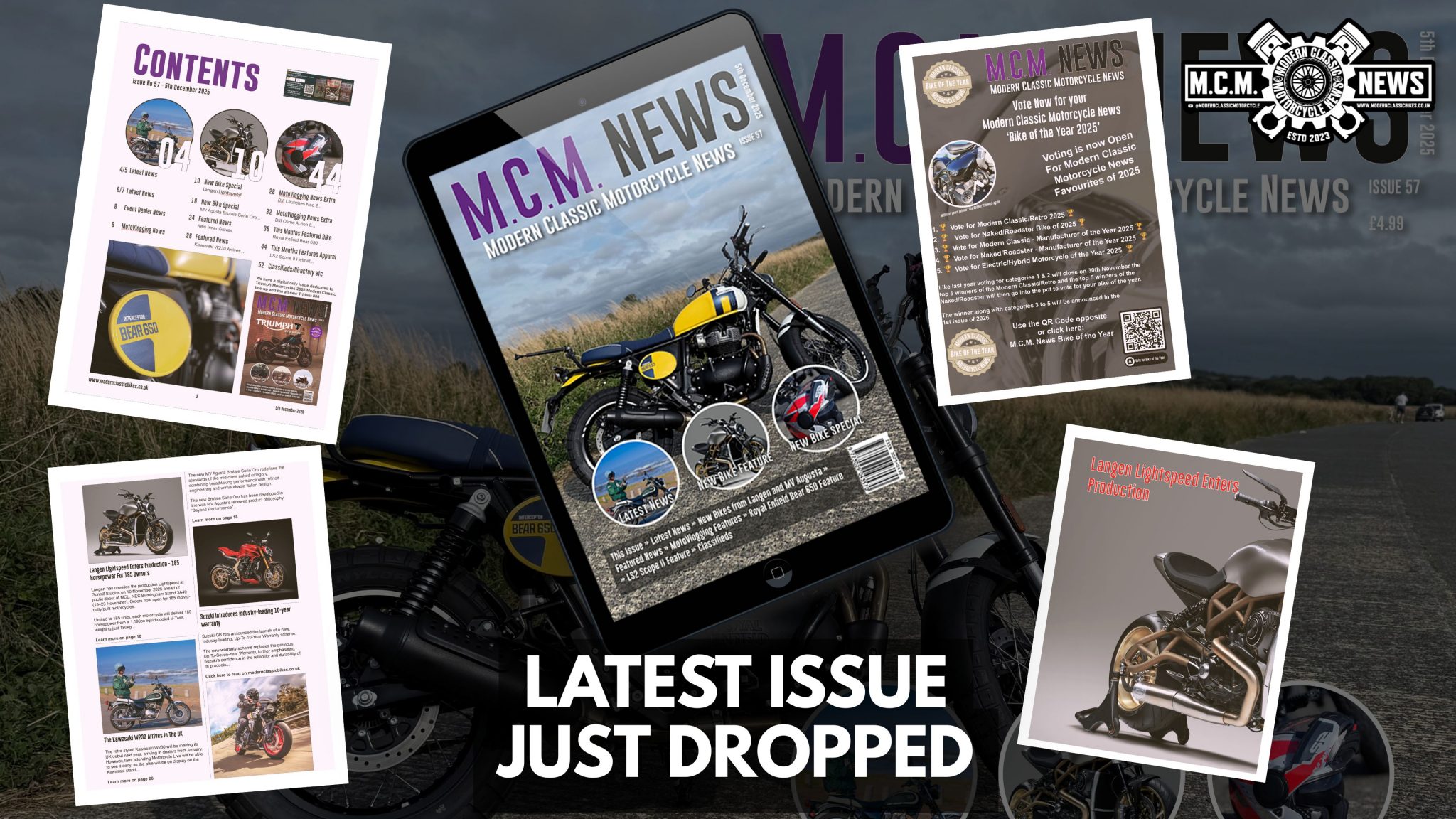 Modern Classic Motorcycle News - Issue 57 Print Copy Available Now