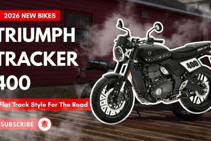 First Look: 2026 Triumph Tracker 400 Flat Track Motorcycle