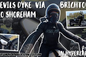 Fast-Paced Hyperlapse Motorcycle Ride Devils Dyke To The Coast