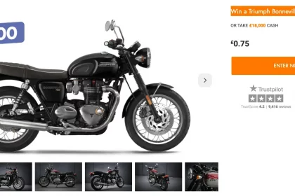Win A Triumph Bonneville T120 + £10,000 With Botb Competitions