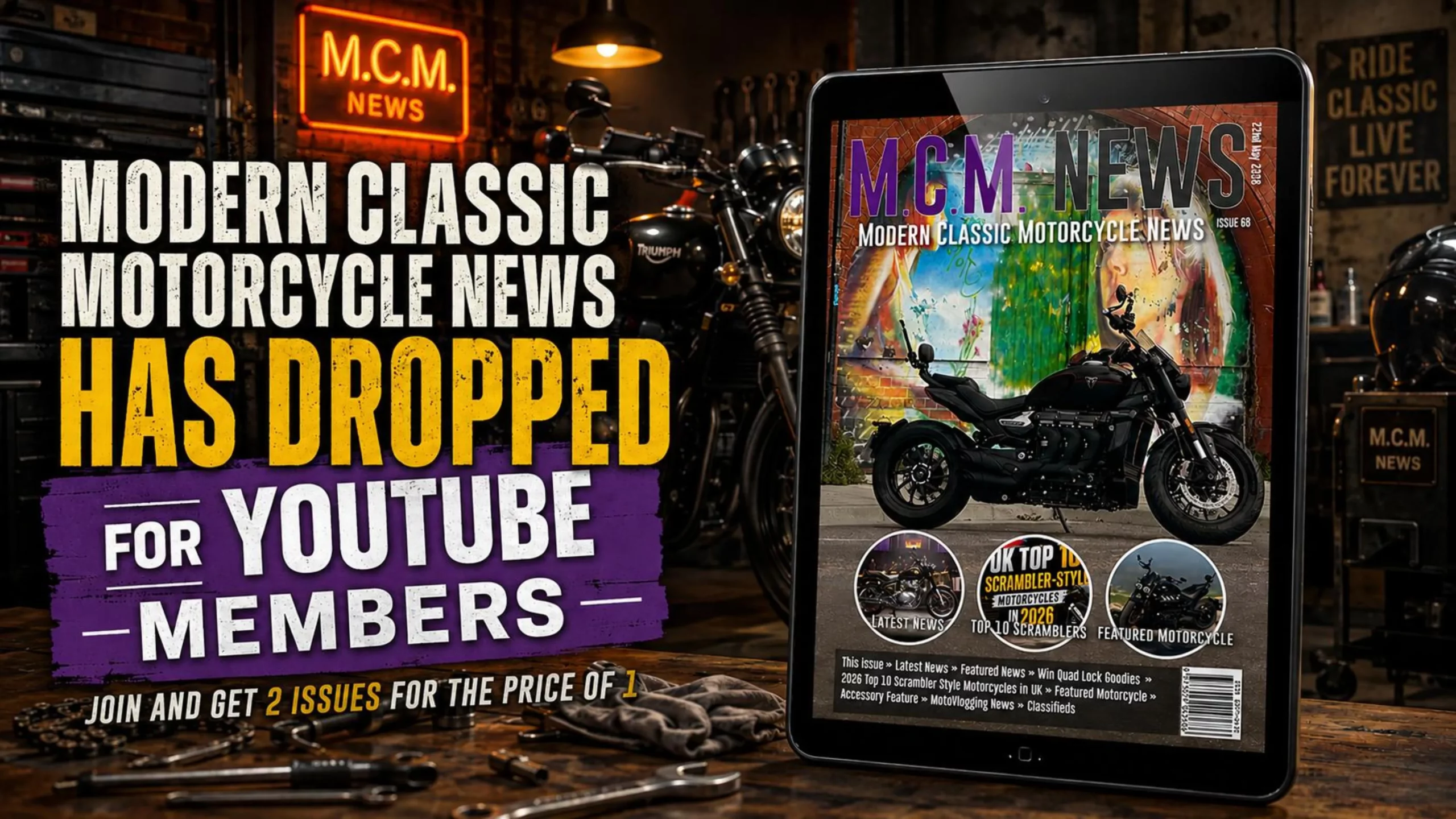 Modern Classic Motorcycle News - Magazine