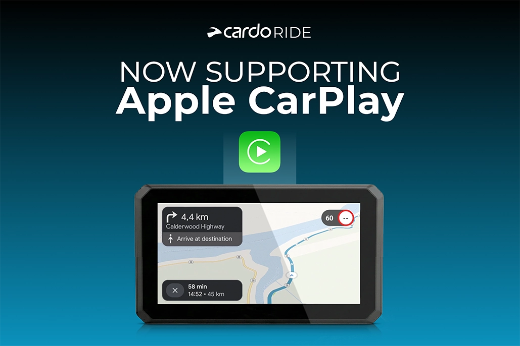 Cardo Expands Its Connected Riding Ecosystem With Apple Carplay Cardo Expands Its Connected Riding Ecosystem With Apple Carplay