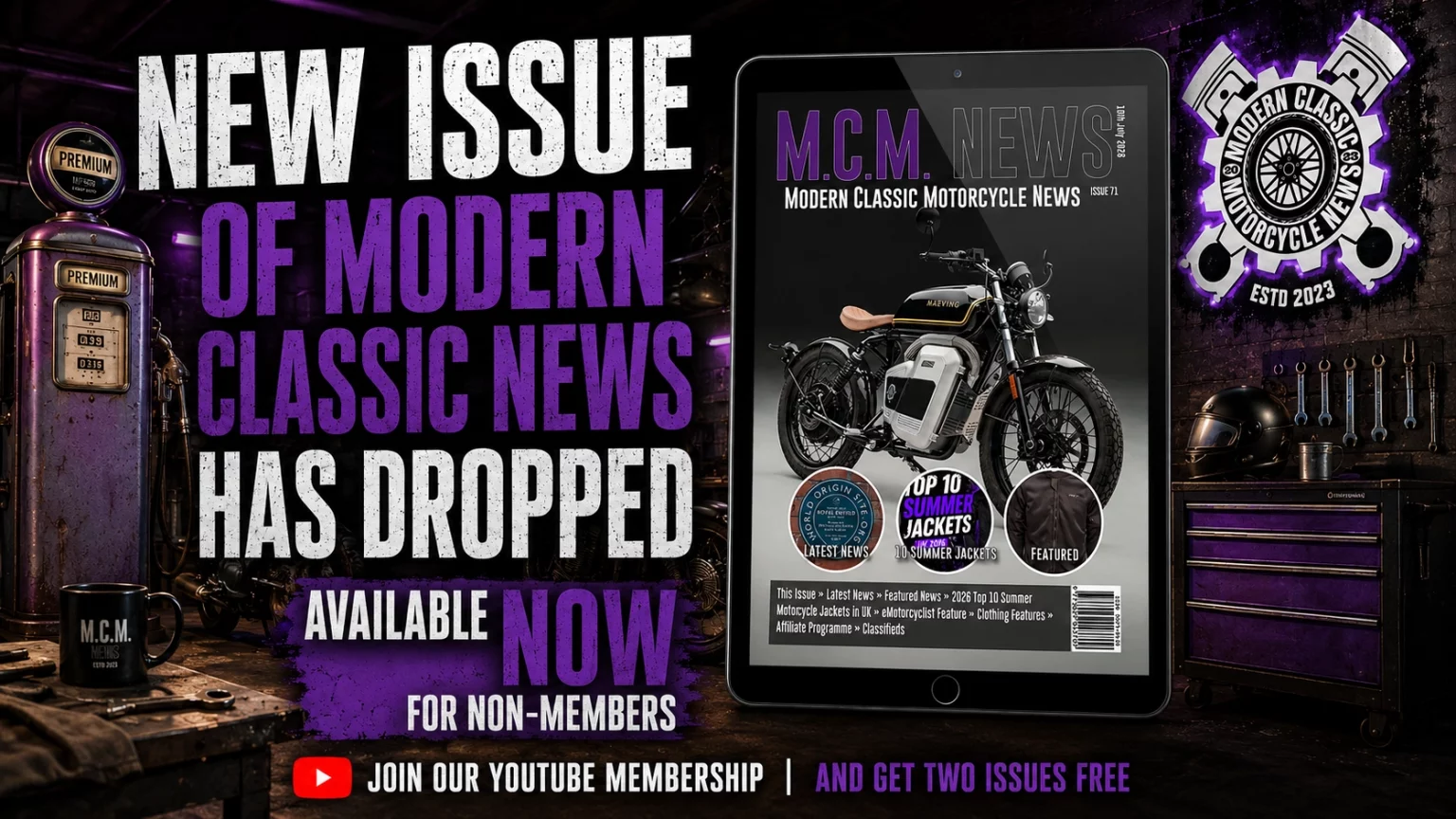 Modern Classic Motorcycle News - Magazine 9 New Issue Of M.c.m. News Digital-Only Version Has Dropped For Non-Members - Issue 71