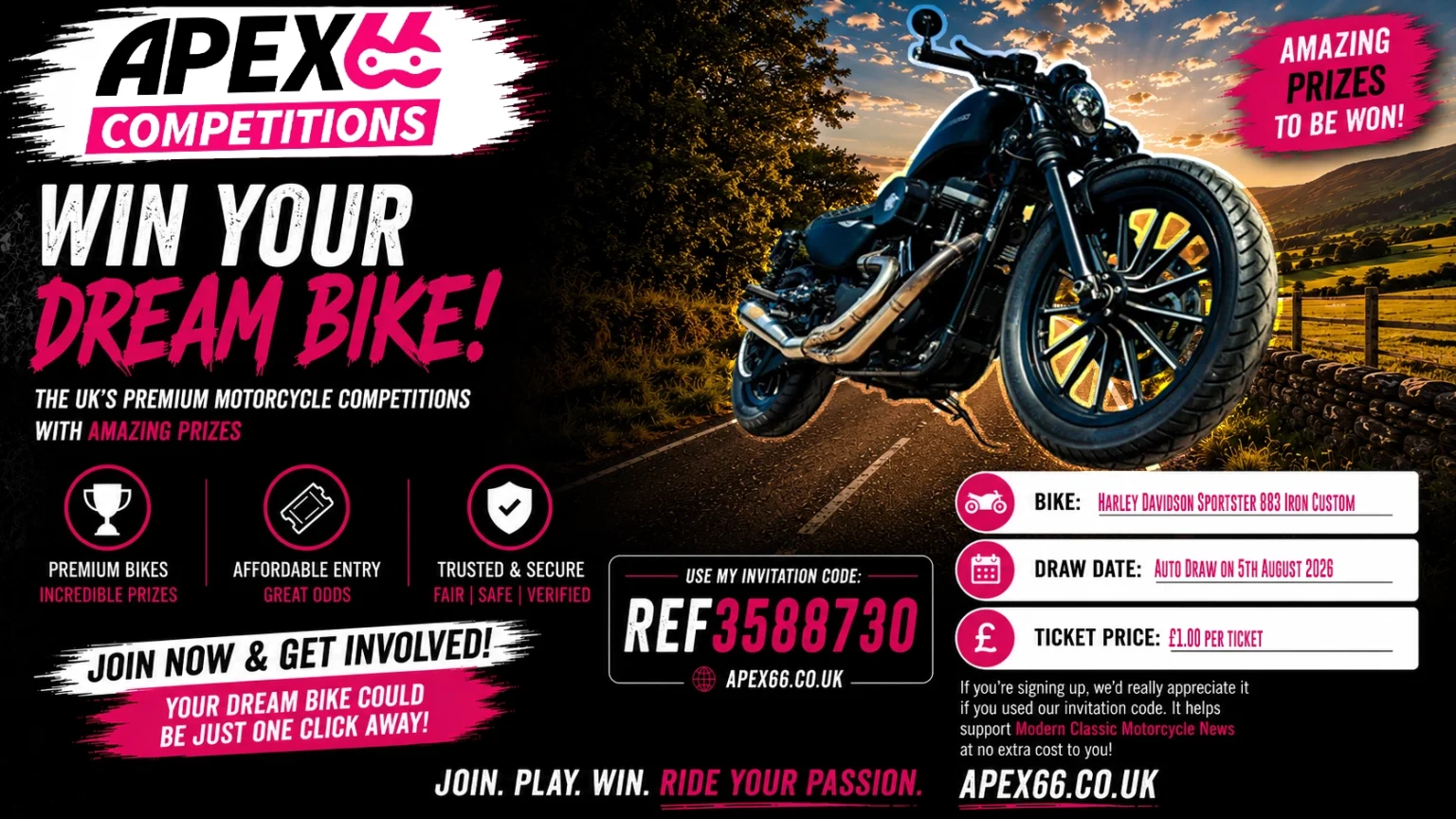 This Week's Featured Motorcycle Competition - Harley Sportster Custom