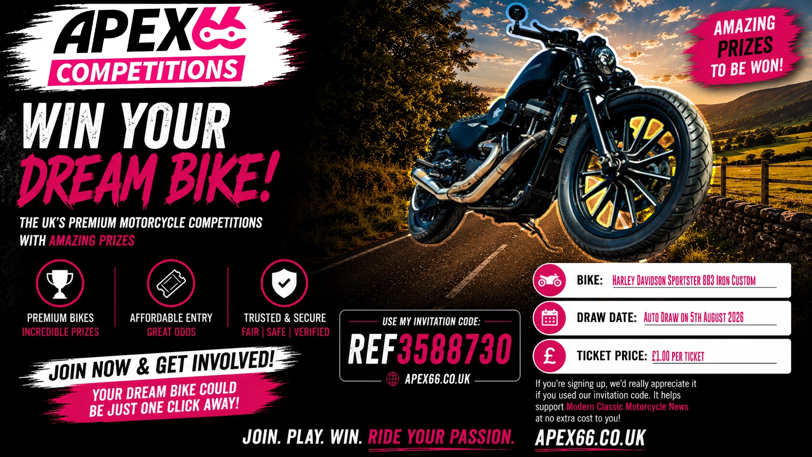 This Week's Featured Motorcycle Competition - Harley Sportster Custom